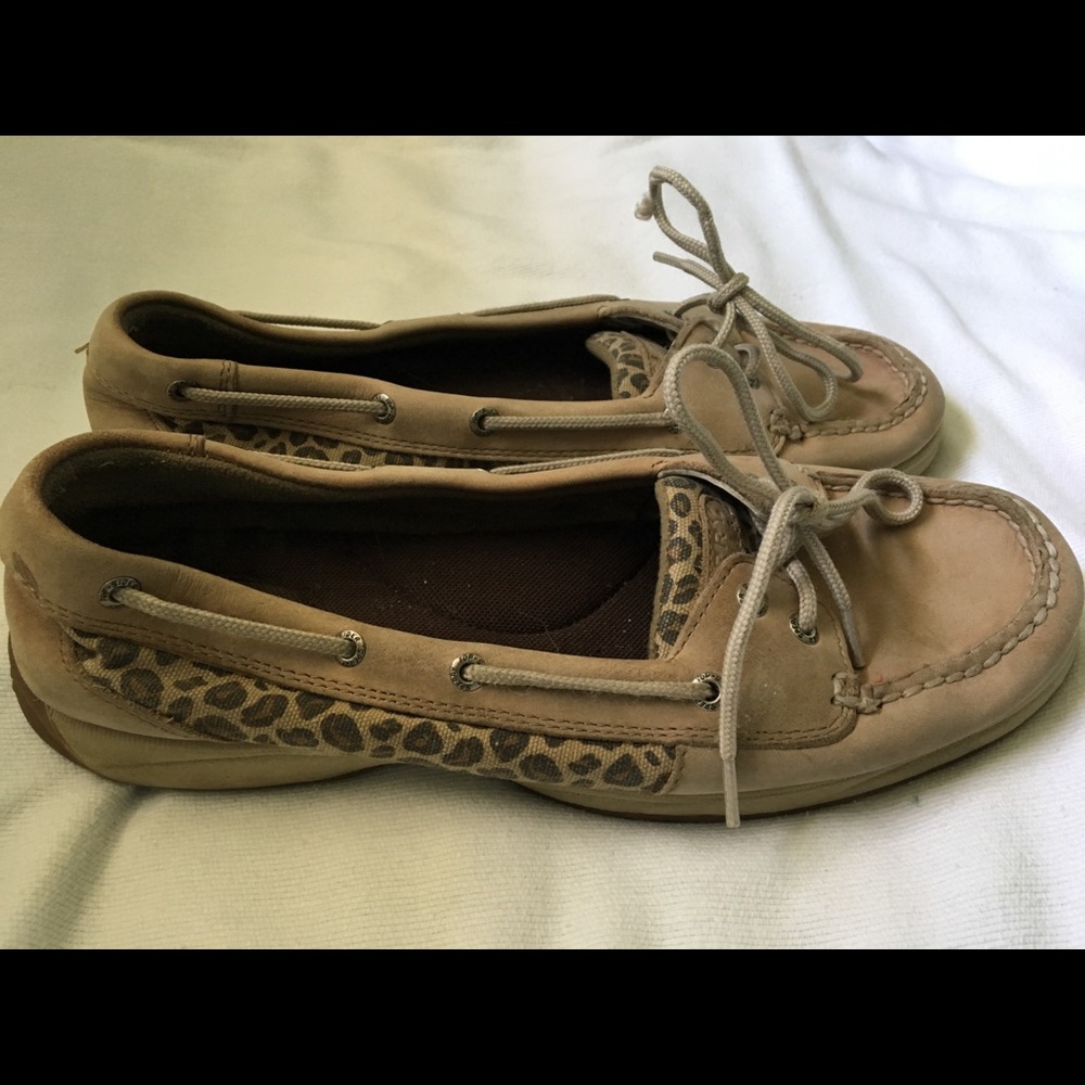 Cheetah print Sperry Boat Shoes